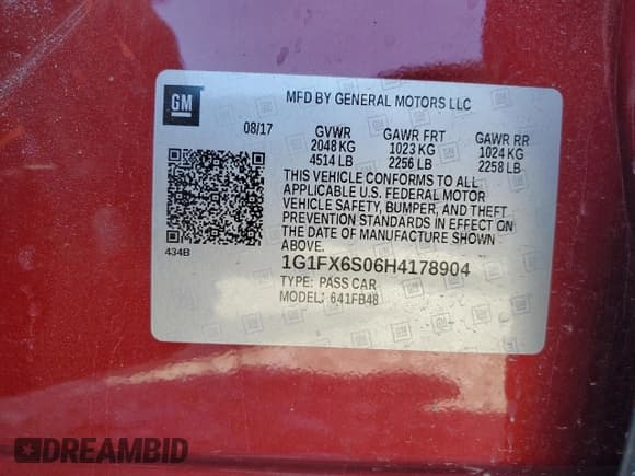 ✅ 2017 Chevrolet Bolt EV Premier • VIN: 1G1FX6S06H4178904 • Лот: 46977885. Опубликован ранее на Copart с пробегом 50 208 миль. Бесплатный доступ к архиву аукционных продаж из США и подробный отчёт об истории автомобиля на DreamBid. Изображение 12.