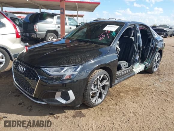 ✅ 2022 Audi A3 Premium • VIN: WAUGUDGYXNA088012 • Lot: 42030863. Listed on IAAI with 34,752 mi. Free auction sales archive from the USA and detailed vehicle history report at DreamBid. Image 2.