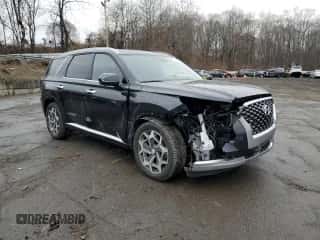 2021 Hyundai Palisade Calligraphy with VIN KM8R7DHE7MU310991, listed as a Copart auction lot 77602463 with 28,943 mi miles and . Bid and sale history available at DreamBid. Image 4.