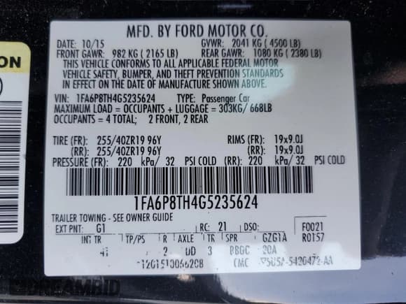 ✅ 2016 Ford Mustang EcoBoost • VIN: 1FA6P8TH4G5235624 • Lot: 93464065. Listed on Copart with Not provided. Free auction sales archive from the USA and detailed vehicle history report at DreamBid. Image 12.