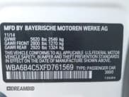 ✅ 2015 BMW 6 Series 650i xDrive • VIN: WBA6B4C5XFD761569 • Lot: 42646861. Listed on IAAI with 55,306 mi. Free auction sales archive from the USA and detailed vehicle history report at DreamBid. Image 9.