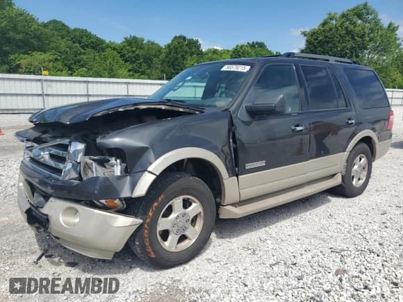 ✅ 2007 Ford Expedition Eddie Bauer • VIN: 1FMFU18527LA00560 • Lot: 56579215. Listed on Copart with 156,465 mi. Free auction sales archive from the USA and detailed vehicle history report at DreamBid. Image 1.