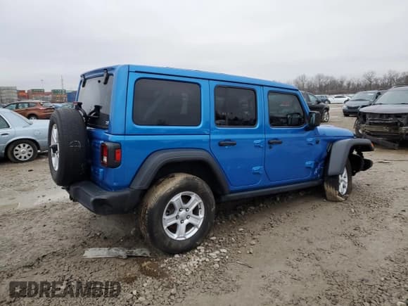 ✅ 2023 Jeep Wrangler Sport S • VIN: 1C4HJXDG9PW543144 • Lot: 43745495. Listed on Copart with 36,989 mi. Free auction sales archive from the USA and detailed vehicle history report at DreamBid. Image 3.