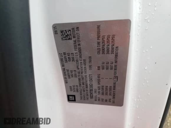 2016 Chevrolet Colorado 4WD WT с VIN 1GCHTBE38G1134171, выставлен на аукционе Copart как лот 79308944 с пробегом 204 733 миль миль и Списание • Salvage title. История ставок и продаж доступна на DreamBid. Изображение 13.