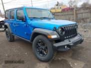 ✅ 2022 Jeep Wrangler Unlimited Sport S • VIN: 1C4HJXDG9NW116270 • Lot: 41227700. Listed on IAAI with 40,181 mi. Free auction sales archive from the USA and detailed vehicle history report at DreamBid. Image 1.