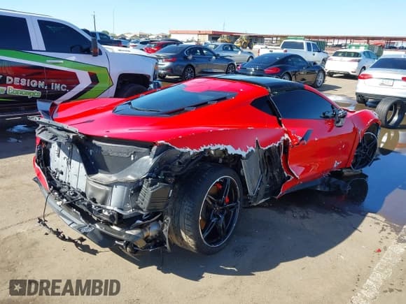 ✅ 2023 Chevrolet Corvette 1LT • VIN: 1G1YA2D43P5139909 • Lot: 43448082. Listed on IAAI with 23,487 mi. Free auction sales archive from the USA and detailed vehicle history report at DreamBid. Image 4.