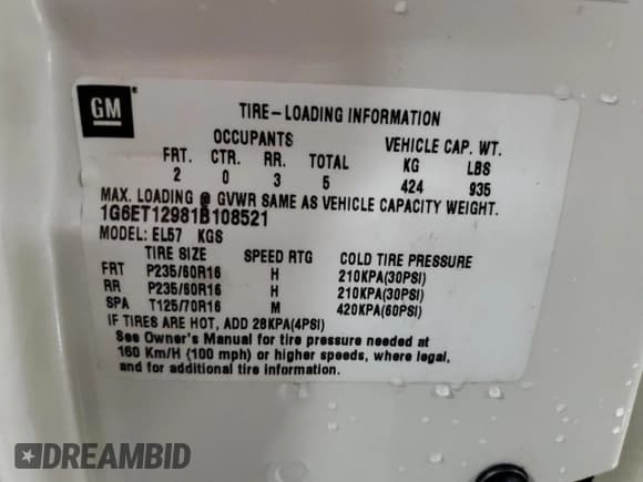 ✅ 2001 Cadillac Eldorado Touring ETC • VIN: 1G6ET12981B108521 • Lot: 84194674. Wystawiony na Copart z przebiegiem Nie podano. Bezpłatny archiwum sprzedaży aukcyjnych z USA i szczegółowy raport historii pojazdu na DreamBid. Zdjęcie 12.