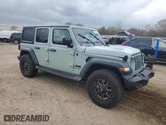 ✅ 2024 Jeep Wrangler Sport S • VIN: 1C4PJXDN4RW104110 • Lot: 90817695. Listed on Copart with 22,587 mi. Free auction sales archive from the USA and detailed vehicle history report at DreamBid. Image 4.
