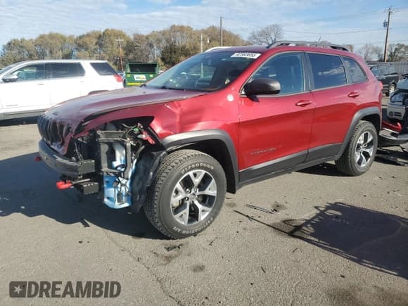 ✅ 2015 Jeep Cherokee Trailhawk • VIN: 1C4PJMBS0FW563072 • Lot: 92593655. Listed on Copart with 64,401 mi. Free auction sales archive from the USA and detailed vehicle history report at DreamBid. Image 1.