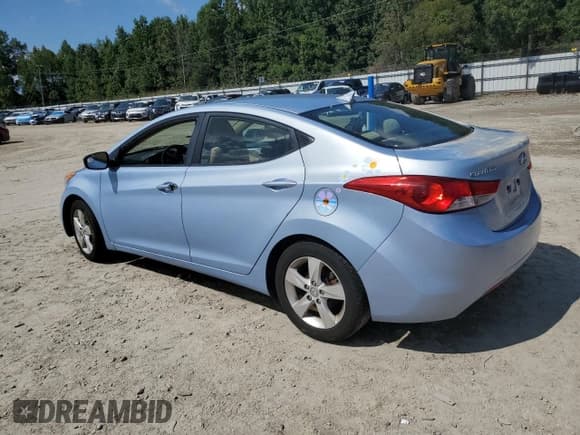 ✅ 2011 Hyundai Elantra Limited • VIN: KMHDH4AE7BU095370 • Lot: 80186385. Listed on Copart with 127,903 mi. Free auction sales archive from the USA and detailed vehicle history report at DreamBid. Image 2.
