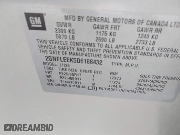 ✅ 2013 Chevrolet Equinox LT • VIN: 2GNFLEEK5D6188432 • Лот: 43654523. Опубликован ранее на IAAI с пробегом 142 217 миль. Бесплатный доступ к архиву аукционных продаж из США и подробный отчёт об истории автомобиля на DreamBid. Изображение 9.