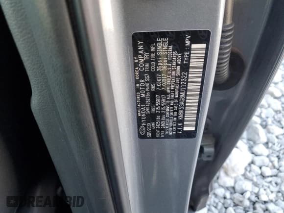 ✅ 2021 Hyundai Kona Ultimate • VIN: KM8K53AG8MU112322 • Lot: 82344435. Listed on Copart with 57,918 mi. Free auction sales archive from the USA and detailed vehicle history report at DreamBid. Image 14.