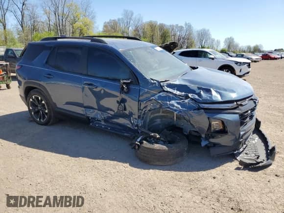 2025 Chevrolet Equinox FWD RS with VIN 3GNAXLEG8SL124389, listed as a Copart auction lot 56031115 with 3,081 mi miles and Salvage title. Bid and sale history available at DreamBid. Image 4.