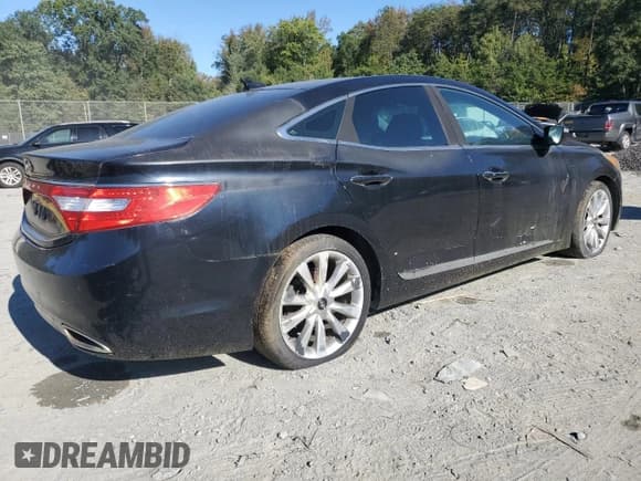 ✅ 2012 Hyundai Azera • VIN: KMHFH4JG4CA140505 • Lot: 82229085. Listed on Copart with Not provided. Free auction sales archive from the USA and detailed vehicle history report at DreamBid. Image 3.