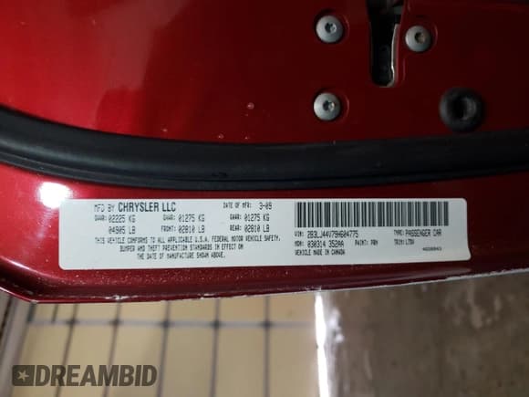 ✅ 2009 Dodge Challenger SE • VIN: 2B3LJ44V79H604775 • Lot: 42008435. Wystawiony na Copart z przebiegiem 127 809 mil. Bezpłatny archiwum sprzedaży aukcyjnych z USA i szczegółowy raport historii pojazdu na DreamBid. Zdjęcie 12.