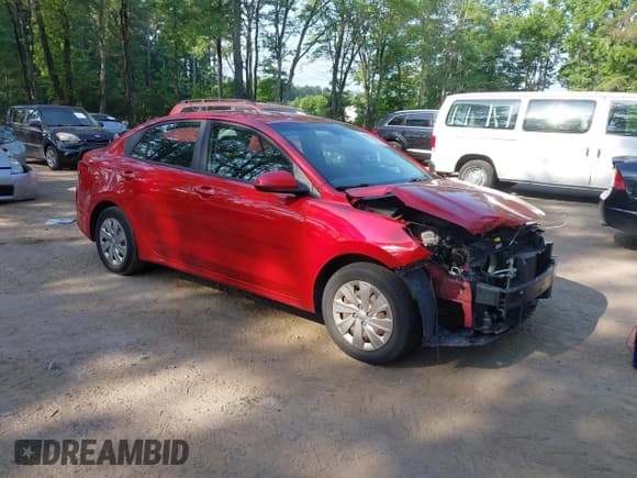 ✅ 2018 Kia Rio S • VIN: 3KPA24AB8JE071333 • Lot: 42572141. Listed on IAAI with 113,208 mi. Free auction sales archive from the USA and detailed vehicle history report at DreamBid. Image 1.