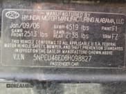 ✅ 2006 Hyundai Sonata GLS • VIN: 5NPEU46F06H098827 • Lot: 81695195. Listed on Copart with 172,607 mi. Free auction sales archive from the USA and detailed vehicle history report at DreamBid. Image 12.