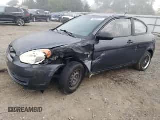 2007 Hyundai Accent GS with VIN KMHCM36C87U004056, listed as a Copart auction lot 70292314 with 107,760 mi miles and Salvage title. Bid and sale history available at DreamBid. Image 1.
