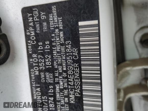 ✅ 2016 Hyundai Accent SE • VIN: KMHCT4AE8GU951843 • Лот: 81569944. Опубликован ранее на Copart с пробегом 129 369 миль. Бесплатный доступ к архиву аукционных продаж из США и подробный отчёт об истории автомобиля на DreamBid. Изображение 12.