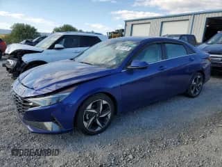 2021 Hyundai Elantra Limited with VIN 5NPLP4AG4MH009899, listed as a Copart auction lot 85814875 with 62,968 mi miles and Salvage title. Bid and sale history available at DreamBid. Image 1.