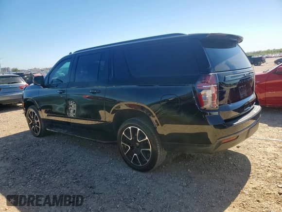 2021 Chevrolet Suburban RST z VIN 1GNSCEKD6MR239557, wystawiony jako Copart lot #91036655 z przebiegiem 154 186 mil mil oraz Czysty tytuł • Clean title. Historia ofert i sprzedaży dostępna na DreamBid. Obrazek 2.