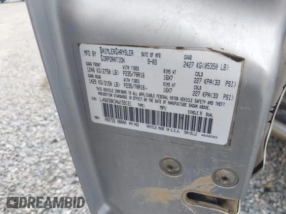 ✅ 2004 Jeep Liberty Limited • VIN: 1J4GK58K34W159121 • Lot: 42534196. Listed on IAAI with 163,070 mi. Free auction sales archive from the USA and detailed vehicle history report at DreamBid. Image 9.