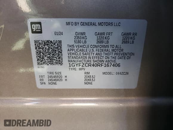 ✅ 2024 Cadillac XT4 FWD Premium Luxury • VIN: 1GYFZCR40RF167406 • Lot: 61389385. Listed on Copart with 14,680 mi. Free auction sales archive from the USA and detailed vehicle history report at DreamBid. Image 13.