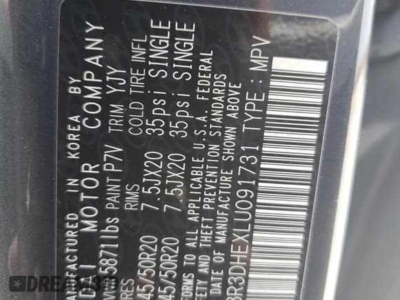 ✅ 2020 Hyundai Palisade SEL • VIN: KM8R3DHEXLU091731 • Лот: 60856395. Опубликован ранее на Copart с пробегом 155 147 миль. Бесплатный доступ к архиву аукционных продаж из США и подробный отчёт об истории автомобиля на DreamBid. Изображение 13.