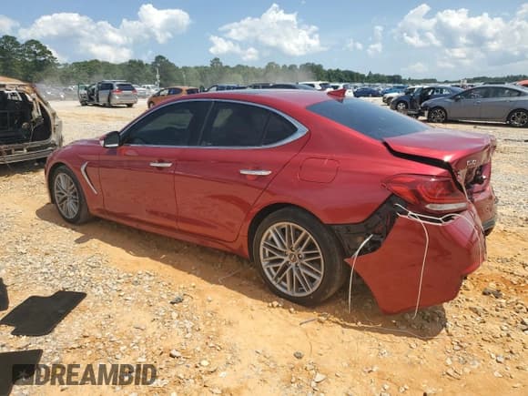 ✅ 2020 Genesis G70 2.0T • VIN: KMTG34LA5LU060257 • Лот: 58236515. Опубликован ранее на Copart с пробегом 73 506 миль. Бесплатный доступ к архиву аукционных продаж из США и подробный отчёт об истории автомобиля на DreamBid. Изображение 2.