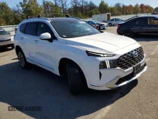 2023 Hyundai Santa Fe Calligraphy z VIN 5NMS5DAL6PH520255, wystawiony jako Copart lot #82090035 z przebiegiem 44 423 mil mil oraz Szkoda całkowita • Salvage title. Historia ofert i sprzedaży dostępna na DreamBid. Obrazek 4.