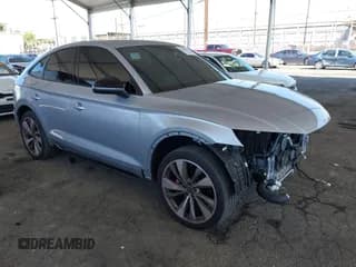 ✅ 2023 Audi SQ5 Sportback Premium Plus • VIN: WA124AFY1P2033677 • Lot: 41998875. Listed on IAAI with 34,674 mi. Free auction sales archive from the USA and detailed vehicle history report at DreamBid. Image 1.