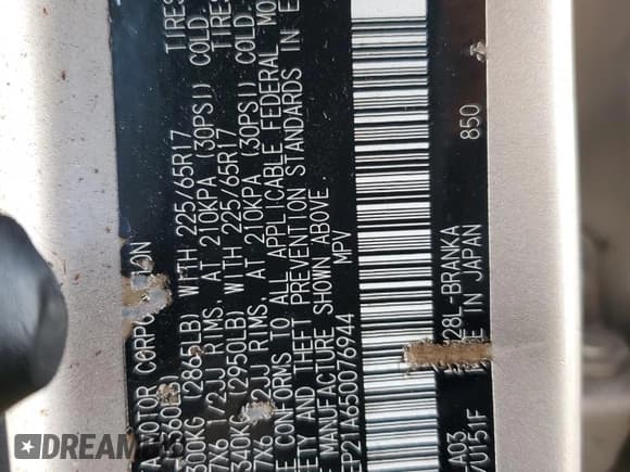 ✅ 2005 Toyota Highlander • VIN: JTEEP21A650076944 • Лот: 92302235. Опубликован ранее на Copart с пробегом 181 470 миль. Бесплатный доступ к архиву аукционных продаж из США и подробный отчёт об истории автомобиля на DreamBid. Изображение 12.