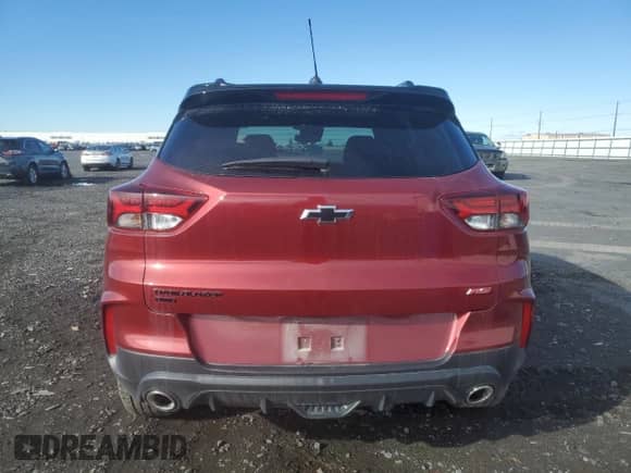 2022 Chevrolet TrailBlazer RS with VIN KL79MUSL8NB077105, listed as a Copart auction lot 82458115 with 21,382 mi miles and Salvage title. Bid and sale history available at DreamBid. Image 6.