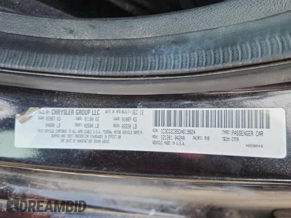 ✅ 2013 Dodge Avenger SXT • VIN: 1C3CDZCB5DN619824 • Лот: 58985725. Опубликован ранее на Copart с пробегом 119 324 миль. Бесплатный доступ к архиву аукционных продаж из США и подробный отчёт об истории автомобиля на DreamBid. Изображение 12.