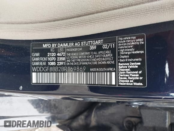 ✅ 2011 Mercedes-Benz C 300 Sport • VIN: WDDGF8BB2BR169869 • Лот: 43767089. Опубликован ранее на IAAI с пробегом 88 874 миль. Бесплатный доступ к архиву аукционных продаж из США и подробный отчёт об истории автомобиля на DreamBid. Изображение 9.