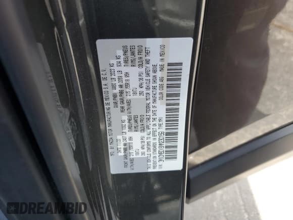 ✅ 2021 Mazda CX-30 Premium • VIN: 3MVDMBDY8MM230159 • Lot: 71397915. Listed on Copart with 37,937 mi. Free auction sales archive from the USA and detailed vehicle history report at DreamBid. Image 12.