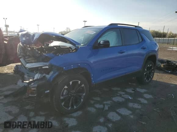 ✅ 2025 Chevrolet Equinox AWD RS • VIN: 3GNAXTEG3SL234122 • Лот: 51245185. Размещён на Copart с пробегом 114 миль миль. Получите бесплатный доступ к архиву аукционных продаж из США и посмотрите подробный отчёт об истории автомобиля на DreamBid. Изображение 1.