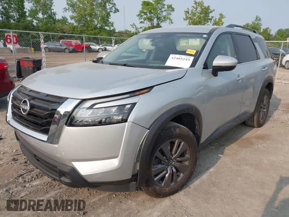 ✅ 2023 Nissan Pathfinder SV • VIN: 5N1DR3BC7PC250212 • Lot: 42405243. Listed on IAAI with 36,680 mi. Free auction sales archive from the USA and detailed vehicle history report at DreamBid. Image 2.
