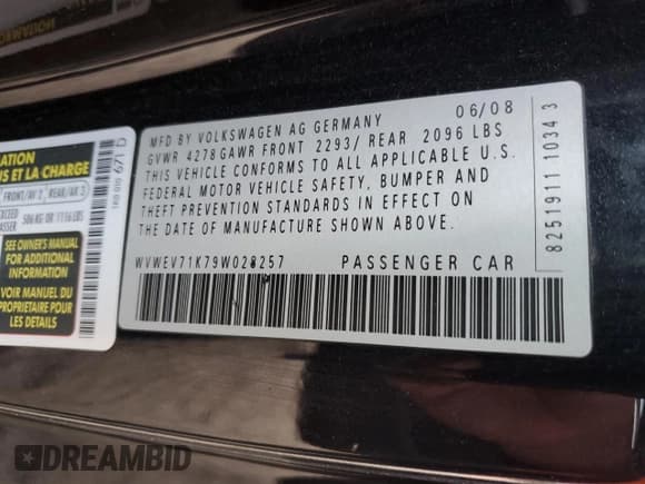 ✅ 2009 Volkswagen Golf GTI • VIN: WVWEV71K79W028257 • Lot: 64094725. Wystawiony na Copart z przebiegiem 169 869 mil. Bezpłatny archiwum sprzedaży aukcyjnych z USA i szczegółowy raport historii pojazdu na DreamBid. Zdjęcie 12.