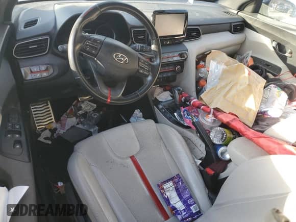 2019 Hyundai Veloster Turbo R-Spec z VIN KMHTH6AB7KU013196, wystawiony jako Copart lot #46281785 z przebiegiem 117 555 mil mil oraz Szkoda całkowita • Salvage title. Historia ofert i sprzedaży dostępna na DreamBid. Obrazek 8.