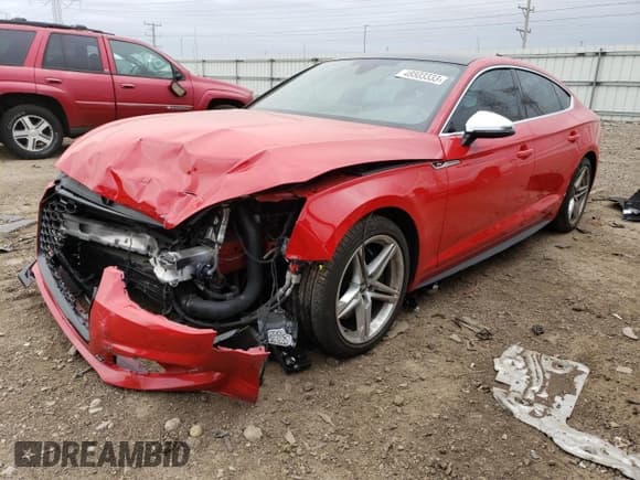 ✅ 2018 Audi S5 Sportback Prestige • VIN: WAUC4CF53JA068551 • Lot: 48503333. Wystawiony na Copart z przebiegiem Nie podano. Bezpłatny archiwum sprzedaży aukcyjnych z USA i szczegółowy raport historii pojazdu na DreamBid. Zdjęcie 1.