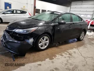 ✅ 2018 Chevrolet Cruze LT • VIN: 1G1BE5SM1J7193719 • Lot: 37223323. Listed on Copart with 105,394 mi. Free auction sales archive from the USA and detailed vehicle history report at DreamBid. Image 1.