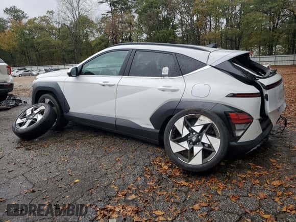 2024 Hyundai Kona Limited with VIN KM8HE3A34RU136132, listed as a Copart auction lot 80269224 with 23,378 mi miles and Salvage title. Bid and sale history available at DreamBid. Image 2.