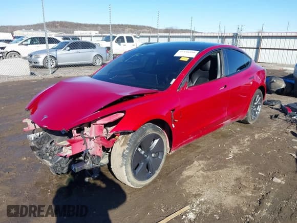 ✅ 2022 Tesla Model 3 Long Range • VIN: 5YJ3E1EB5NF322320 • Lot: 41446398. Listed on IAAI with 41,663 mi. Free auction sales archive from the USA and detailed vehicle history report at DreamBid. Image 2.