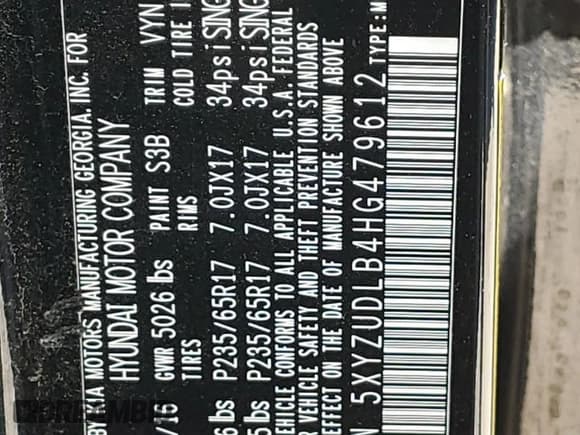 ✅ 2017 Hyundai Santa Fe 2.4L • VIN: 5XYZUDLB4HG479612 • Лот: 60737204. Опубликован ранее на Copart с пробегом 104 926 миль. Бесплатный доступ к архиву аукционных продаж из США и подробный отчёт об истории автомобиля на DreamBid. Изображение 13.