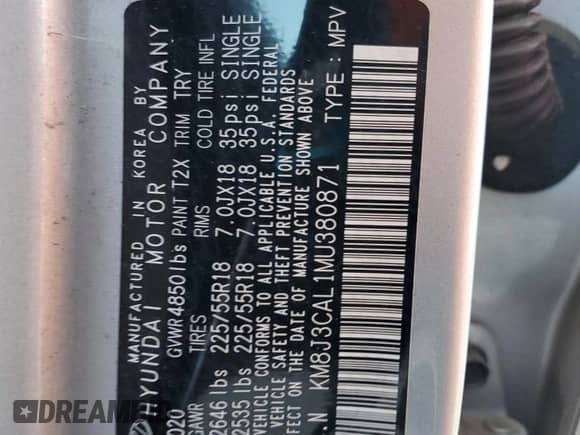 2021 Hyundai Tucson Limited with VIN KM8J3CAL1MU380871, listed as a Copart auction lot 82247005 with 27,227 mi miles and Salvage title. Bid and sale history available at DreamBid. Image 14.