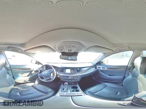 2015 Hyundai Genesis 3.8L with VIN KMHGN4JE6FU059603, listed as a Copart auction lot 76123384 with 112,279 mi miles and Salvage title. Bid and sale history available at DreamBid. Image 14.