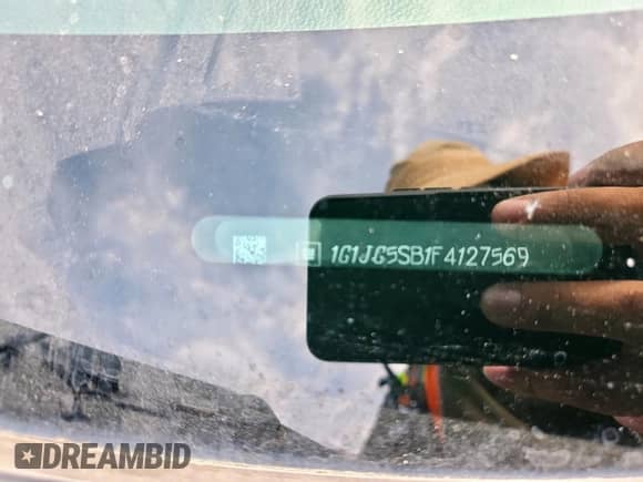 2015 Chevrolet Sonic RS с VIN 1G1JG5SB1F4127569, выставлен на аукционе Copart как лот 58850545 с пробегом 90 561 миль миль и Списание • Salvage title. История ставок и продаж доступна на DreamBid. Изображение 12.