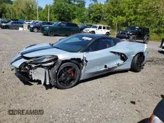 2021 Chevrolet Corvette 3LT with VIN 1G1YC3D40M5124408, listed as a Copart auction lot 70437795 with 5,352 mi miles and Salvage title. Bid and sale history available at DreamBid. Image 1.