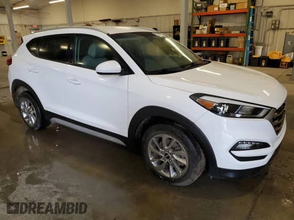 2018 Hyundai Tucson SEL with VIN KM8J3CA46JU758154, listed as a Copart auction lot 90376725 with Not provided miles and Clean title. Bid and sale history available at DreamBid. Image 4.